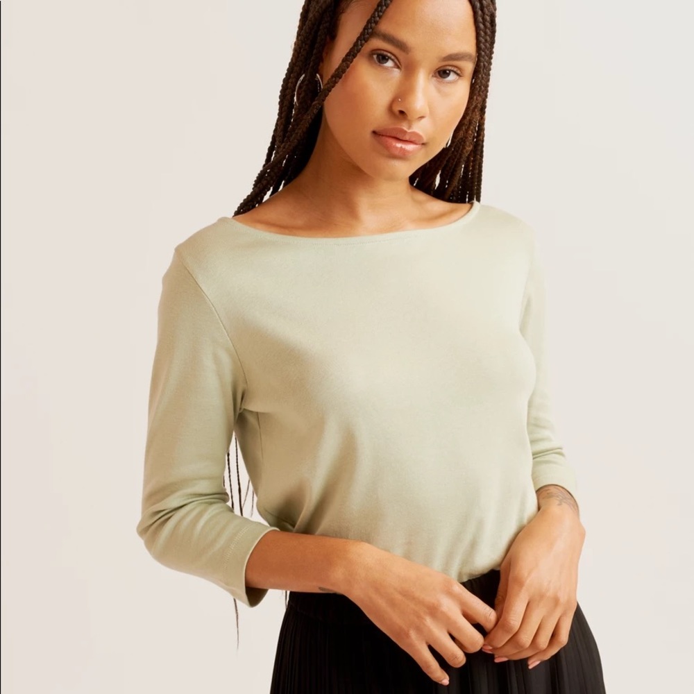 Kotn  3/4 sleeve boatneck top